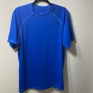 NIKE DRI-FIT,ROYAL BLUE,SHORT SLEEVE,SPORT T-SHIRT. SIZE- LARGE